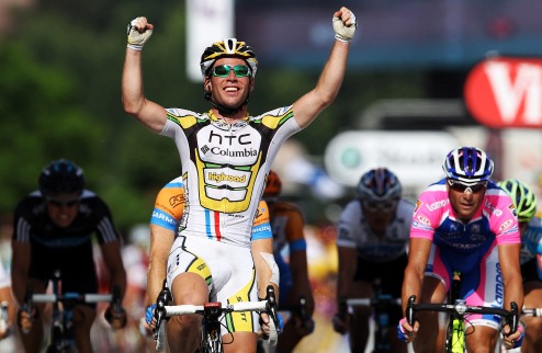 Тур де Франс. Кэвендиш не оставил шансов Британец Марк Кэвендиш одержал свою двенадцатую победу на этапах Тур де Франс!