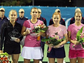 Порторож (WTA). Кондратьева и Улирова выиграли турнир Парный разряд остался за россиянкой и чешкой.