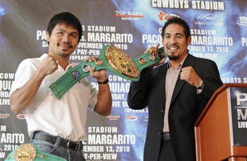 Маргарито: "Паккьяо будет нокаутирован, как и Котто" Мексиканский боксер уверен в правильности своей стратегии на бой.