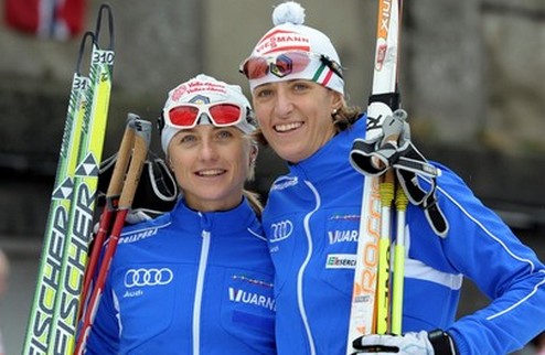 Лыжные гонки. Итальянки вырвали командный спринт! Магда Дженуин и Арианна Фоллис принесли сборной Италии победу в командном спринте.