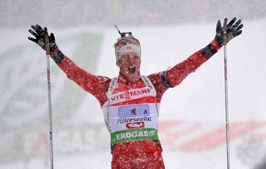 Боэ: "Это была великолепна гонка" Участник победной норвежской эстафеты поделился впечатлениями после прошедшей гонки.