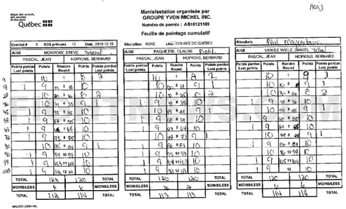 Судейские записки поединка Паскаль – Хопкинс Теперь любители бокса смогут посмотреть на сами судейские записки, а не просто узнать их результат.
