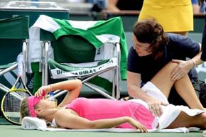 Азаренко: "Надеюсь, что смогу сыграть в Майами" Белорусская теннисистка прокомментировала свою травму.