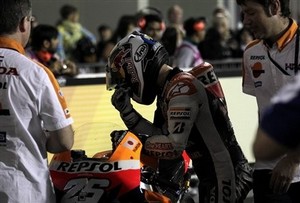 Moto GP. Педроса: "Не думал, что все обернется именно так" Во время Гран-при Катара у Даниэля проявились последствия старой травмы.