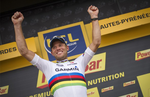 Тур де Франс 2011. Герой дня. Тор Хушовд Норвежец Тор Хушовд (Garmin-Cervelo) выиграл тринадцатый этап на Тур де Франс 2011 года.