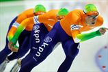 Конькобежный спорт. Нидерланды — первые в мужской командной гонке