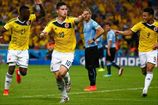 Колумбия одолела Уругвай в 1/8 финала ЧМ-2014