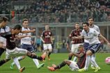 Серия А. Милан и Лацио по разу отличились в воротах друг друга