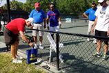 Теннисный матч прервало появление на корте змеи. ФОТО
