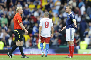 Флетчер чувствует себя ограбленным Полузащитник сборной Шотландии поделился впечатлениями от поединка против Чехии.