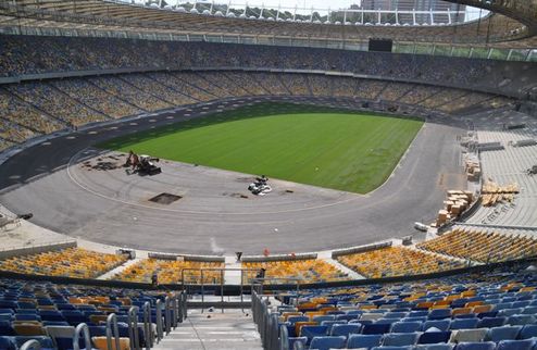 НСК Олимпийский на финишной прямой Реконструкция главной арены Евро-2012 близится к завершению. 