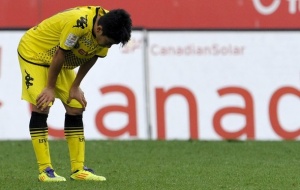 Кагава: "Сейчас самый сложный период в моей карьере" 22-летний японский полузащитник Боруссии мучается от последствий перелома плюcневой кости ноги на К...