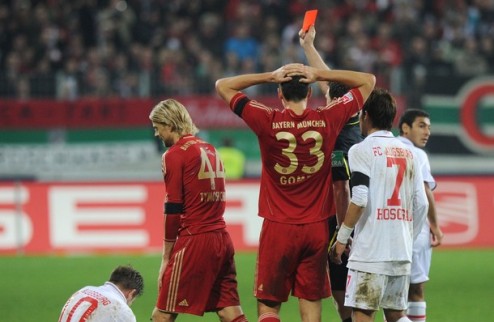 Тимощук дисквалифицирован на три матча Бавария теряет еще одного полузащитника.