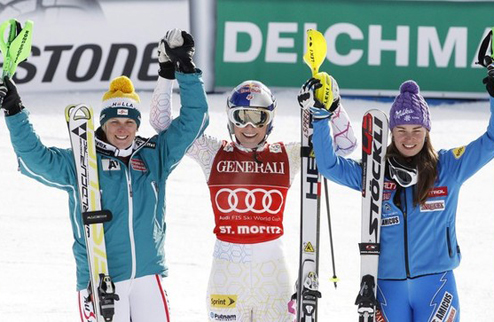 Горные лыжи. Вонн выиграла в Санкт-Морице На этапе Кубка мира в швейцарском Санкт-Морице американка Линдси Вонн стала лучшей в суперкомбинации.