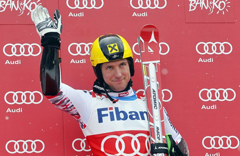 Горные лыжи. Хиршер — триумфатор Банско Австрийский горнолыжник выиграл в гигантском слаломе на этапе Кубка мира в болгарском Банско.