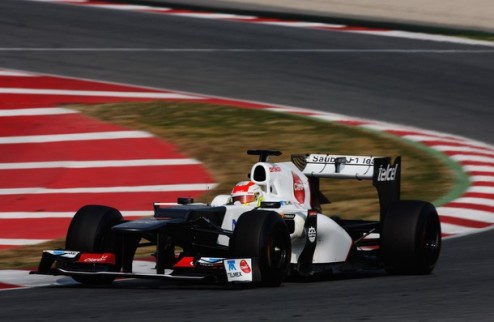 Формула-1. Переса так и не догнали Пилот Заубера показал лучшее время в последний день предсезонных тестов в Барселоне.