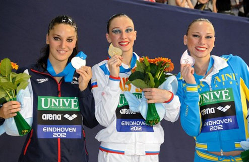 Синхронное плавание. ЧЕ. Ананасова радует бронзой Украинская спортсменка удостоилась бронзы в произвольной программе на чемпионате Европы в Эйндховене.
