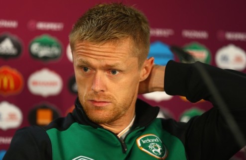Дафф станет капитаном сборной Ирландии Вингер будет выводить свою команду на поле в матче с Италией.
