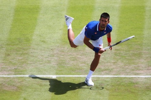 Джокович: "На старте матча искал нужный темп" Сербский теннисист прокомментировал свою победу в первом раунде Олимпиады в Лондоне.