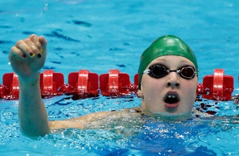 Плавание. Литовская сенсация выигрывает золото 15-летняя Рюта Мейлютите опередила всех на стометровке брассом.
