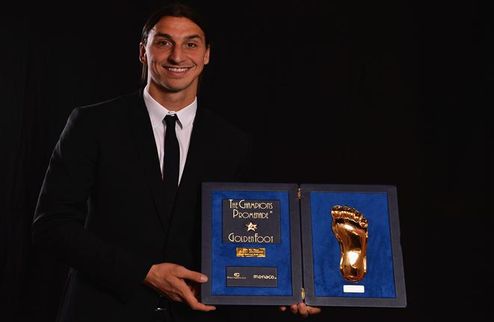 Ибра "Золотая нога" Форвард ПСЖ Златан Ибрахимович стал обладателем премии Golden Foot 2012.