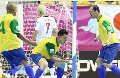 Футзал. ЧМ. Бразилия разбила Японию + ВИДЕО Чемпионы мира не испытали проблем в стартовой игре.