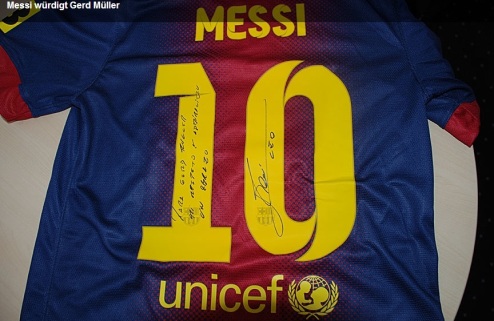 Месси подарил свою футболку Герду Мюллеру + ВИДЕО Аргентинец сделал небольшой сюрприз легенде мирового футбола.
