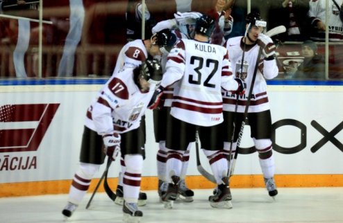 Квалификация ОИ. Латвия делает весомую заявку на Сочи Прибалты в третьем периоде дожали Казахстан, и вырвались в лидеры своего квартета.