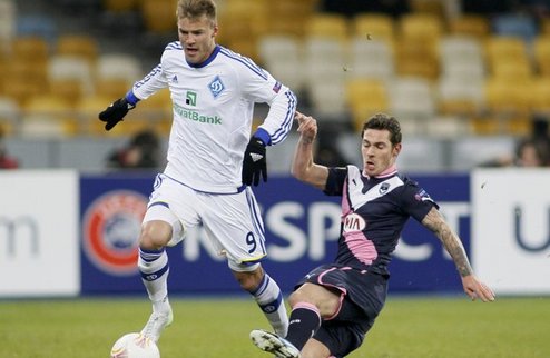 Динамо не дожало гостей из Бордо Вице-чемпион Украины сыграл вничью в первом матче 1/16 финала Лиги Европы.