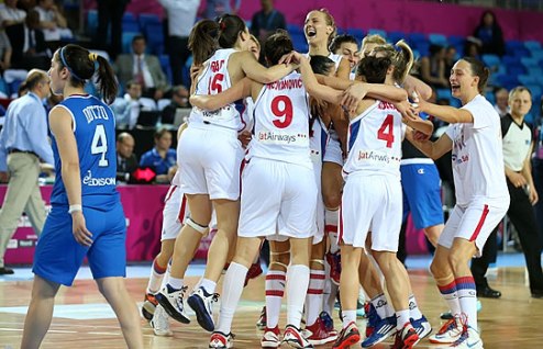 Женский Евробаскет. Сербия, Испания, Турция и Франция выходят в полуфинал На женском Евробаскете во Франции прошли четвертьфиналы.