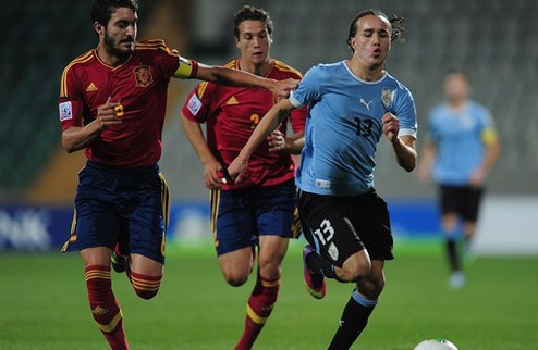 Молодежный ЧМ. Уругвай выбивает Испанию в четвертьфинале Чемпионат мира среди игроков в возрасте до 20 лет лишился одного из своих фаворитов.