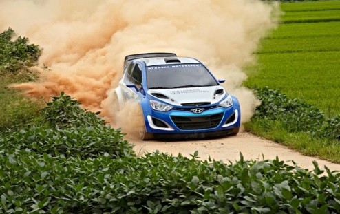 WRC. В Hyundai провели гравийные тесты Hyundai продолжает подготовку к сезону-2014.