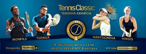 Хингис одолела Гантухову, Тсонга — Монфиса В Братиславе состоялся выставочный турнир Tennis Classic.