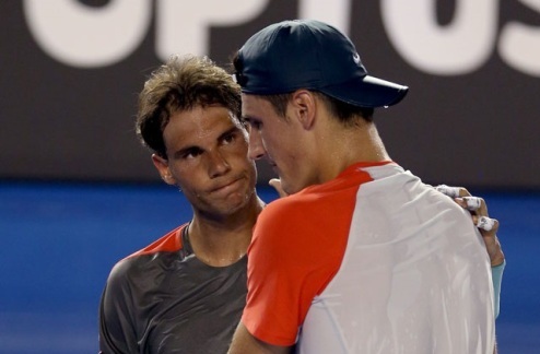 Надаль: "Очень жаль Томича" Испанский теннисист прокомментировал свой выход во второй раунд Australian Open.