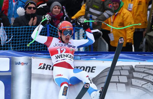 Горные лыжи. Домашняя победа Кюнга в Венгене  Швейцарец Патрик Кюнг выиграл скоростной спуск на классическом этапе Кубка мира по горным лыжам в родном В...