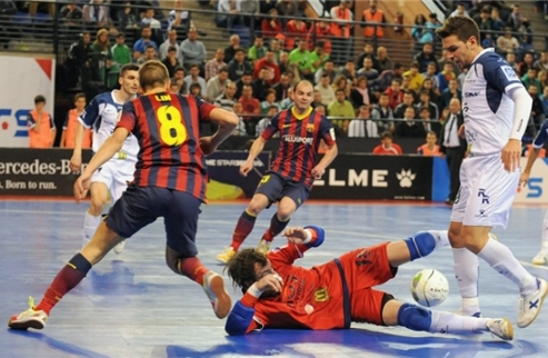 Футзал. Мовистар и Барса сыграют в полуфинале Кубка Испании + ВИДЕО Состоялись первые матчи финала восьми Кубка Испании.