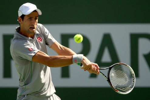 Джокович: "На приеме сыграл отлично" Сербский теннисист прокомментировал свой выход в финал турнира в Индиан-Уэллсе.