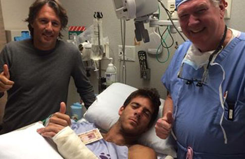Дель Потро прооперирован Аргентинский теннисист перенес операцию на левом запястье.