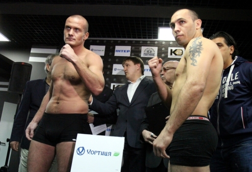 Узелков и Айетович взвесились Состоялась официальная процедура взвешивания накануне вечера бокса K2 Promotions, который пройдет 12-го апреля в Броварах.