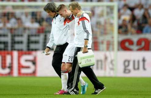 Ройс вне игры на три месяца Полузащитнику сборной Германии дорого обошлась травма в товарищеском поединке с Арменией.
