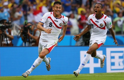 Коста-Рика сенсационно одолела Уругвай В рамках первого тура группового этапа ЧМ-2014 Селесте потерпели поражение.