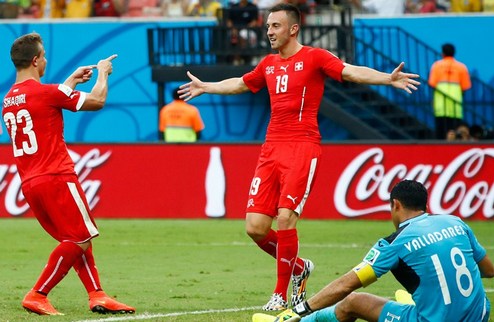 Франция и Швейцария — в плей-офф ЧМ-2014 В 1/8 финала команда Дешама сыграет с Нигерией, тогда как дружина Хитцфельда - с Аргентиной.