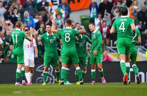 Победы Ирландии и Шотландии, ничьи в Бухаресте, Ереване и Хельсинки Прошли матчи в двух группах отбора на Евро-2016.