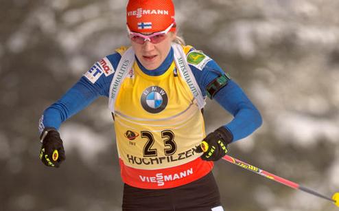 Биатлон. Безупречная Макарайнен Кайса Макарайнен после успеха в спринте выиграла и преследование в австрийском Хохфильцене.