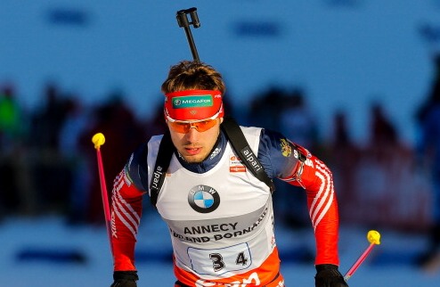 Биатлон. Личная статистика мужского преследования Антон Шипулин показал лучшую скорость на лыжне в пасьюте на этапе в Хохфильцене.