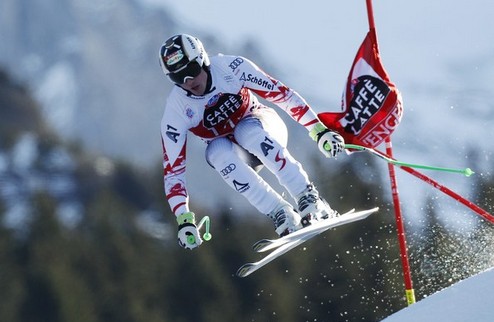Горные лыжи. Райхельт бьет швейцарцев и Янсруда в Венгене Ханнес Райхельт победил в скоростном спуске в швейцарском Венгене.