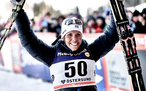 Лыжные гонки. Калла первенствует в "родных стенах" Шарлотт Калла выиграла гонку на 10 км свободным стилем в Эстерсунде (Швеция).