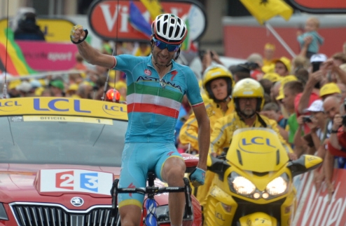 Тур де Франс-2015: Нибали вспоминает победный путь, Кинтана приближается к Фруму Прошлогодний победитель Большой петли Винченцо Нибали взял королевский ...