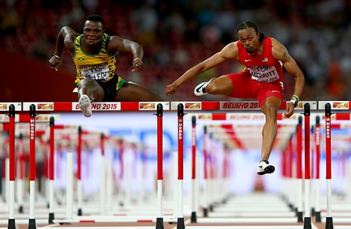 Легкая атлетика. ЧМ. Мерритт и Оливер в финале на 110 метров с барьерами Определились участники медального забега на 110 метров с барьерами.