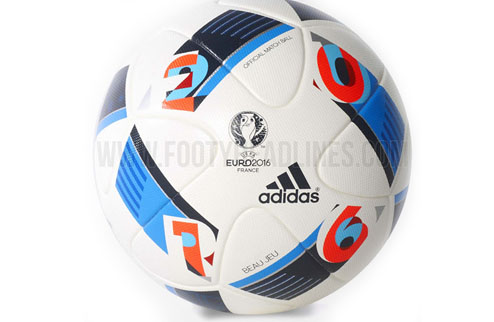 Появились фотографии официального мяча Евро-2016 Опубликованы фотографии официального мяча Евро-2016 от компании adidas.